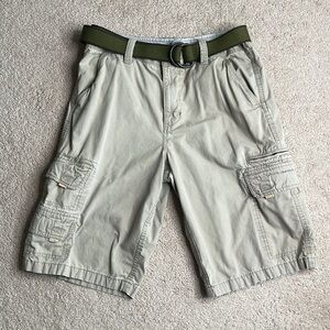 Canyon River Blues Tan Cargo Shorts with Belt